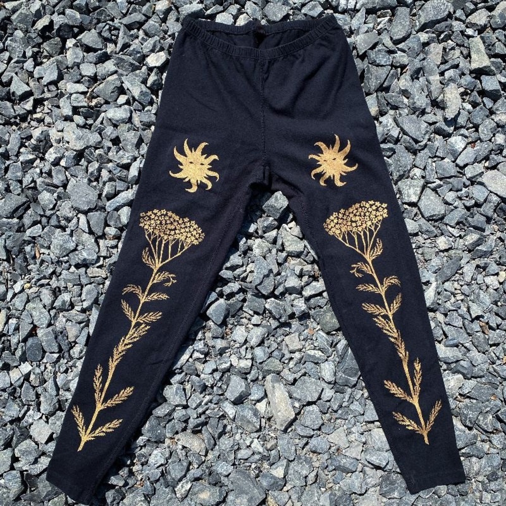 Organic Cotton Serpent & Bow x Pansy Yarrow Printed Leggings